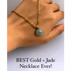 1# BEST Gold Jade Pendant Necklace Jewelry Gift for Women | #1 Best Most Top Trendy Trending Aesthetic Yellow Gold Jade Pendant Necklace Jewelry Gift for Women, Mason & Madison Co.
