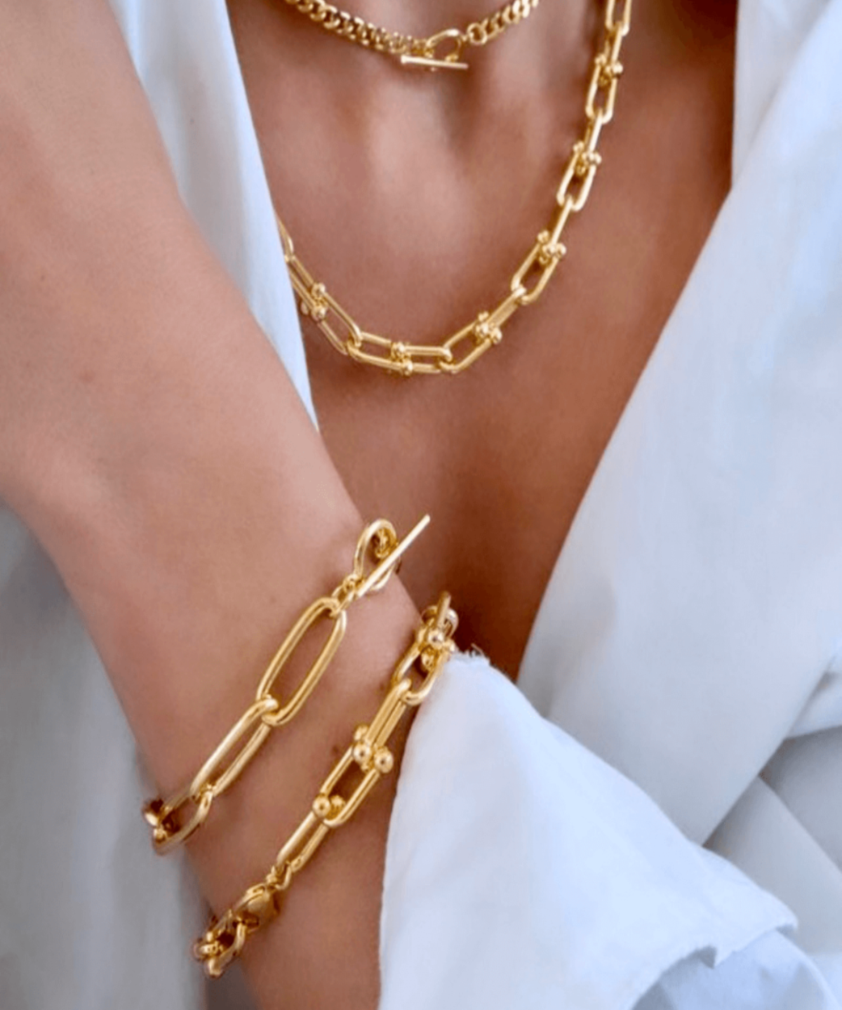 18K Gold Link Chain Necklace Women’s Best Trending Gift for Lady Girl Mother Wife,Birthday Travel Vacation Bridal Wedding Party Daily Office Work School,Spring Summer Fall Winter Holiday Sale,Mason & Madison Co.