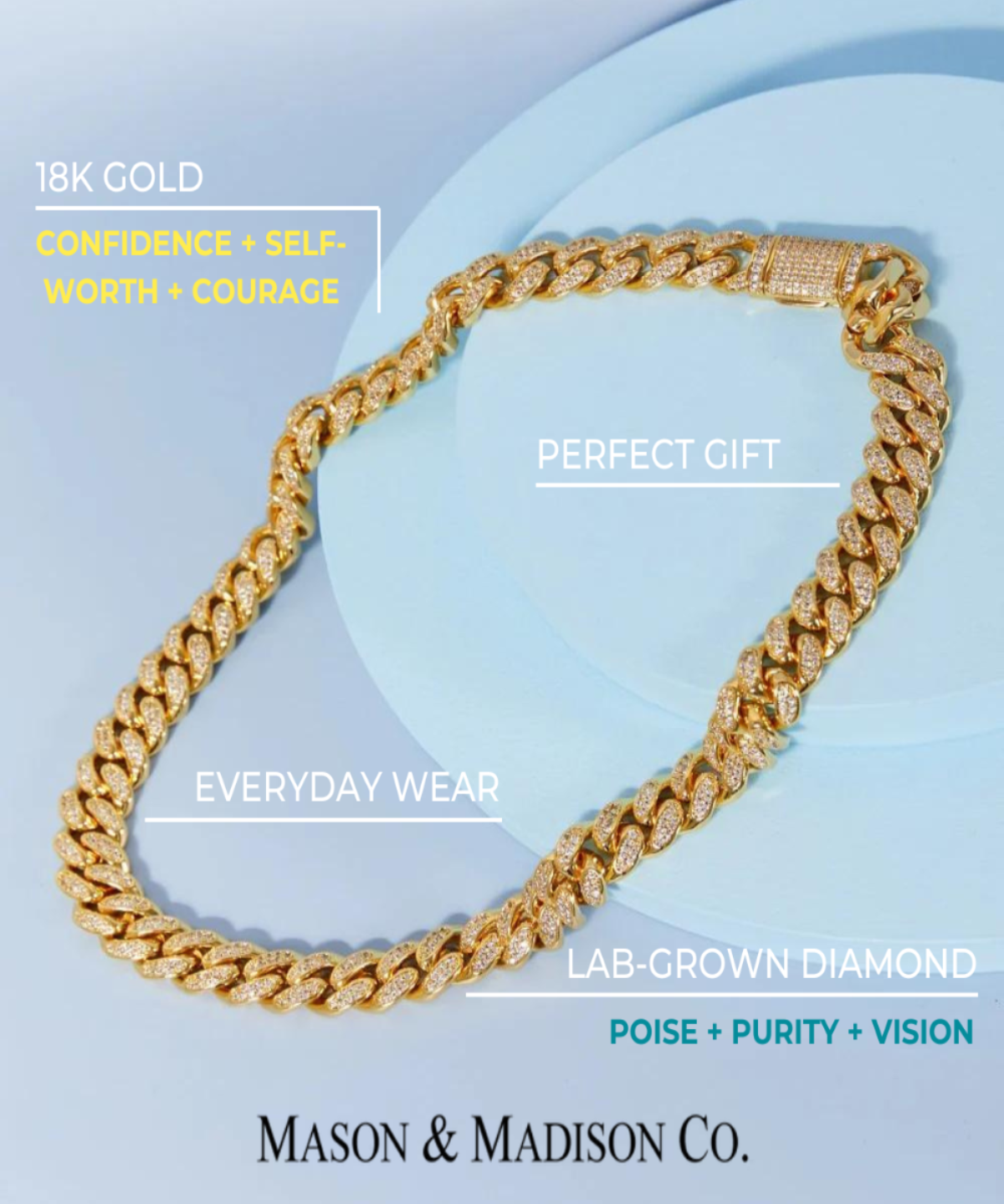 3 Trending Gold Chain Necklace Women’s Best Trending Gift for Lady Girl Mother Wife,Birthday Travel Vacation Bridal Wedding Party Daily Office Work School,Spring Summer Fall Winter Holiday Sale,Mason & Madison Co.