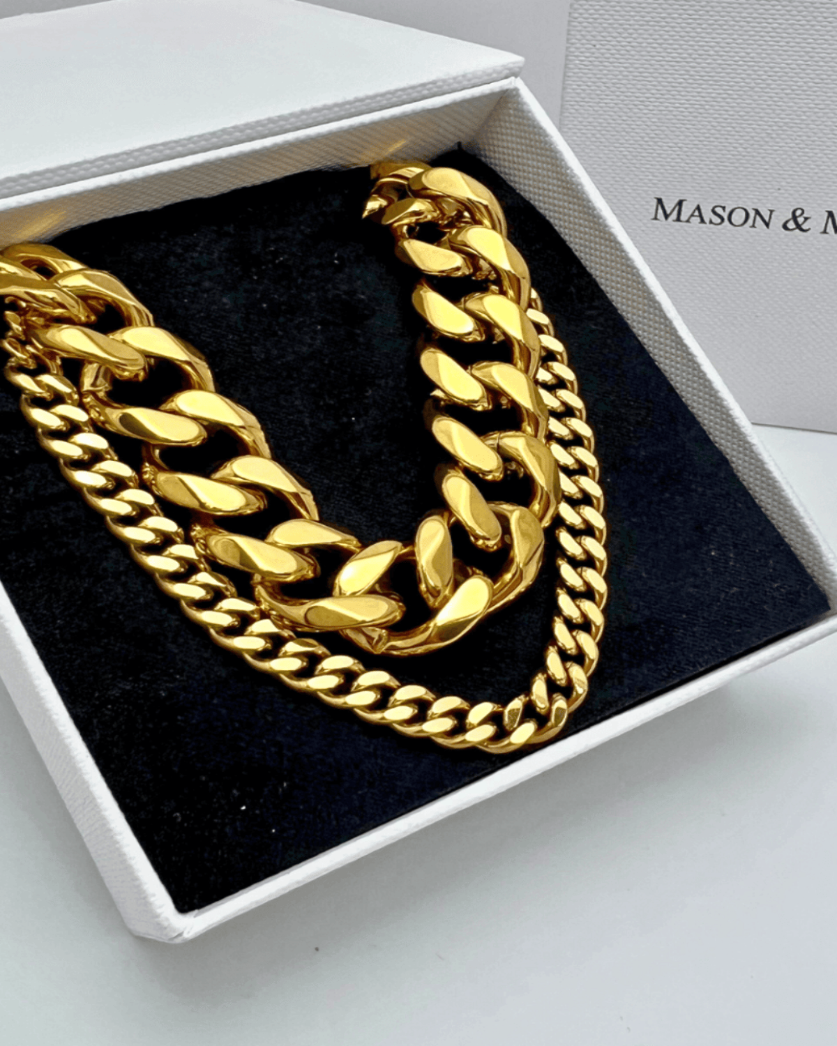 18K Layered Chain Necklace Women’s Best Trending Gift for Lady Girl Mother Wife,Birthday Travel Vacation Bridal Wedding Party Daily Office Work School,Spring Summer Fall Winter Holiday Sale,Mason & Madison Co.