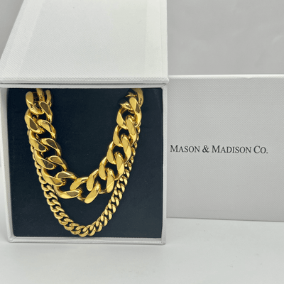 1# BEST Gold Layered Layering Chain Necklaces Bundle Jewelry Gift Set for Women | #1 Best Most Top Trendy Trending Aesthetic Yellow Gold Layered Layering Chain Necklace Jewelry Gift for Women, Mother, Wife, Ladies | Mason & Madison Co.