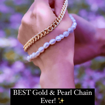 1# BEST Gold Pearl Chain Necklace Jewelry Gift for Women | #1 Best Most Top Trendy Trending Aesthetic Yellow Gold Pearl Necklace Jewelry Gift for Women, Girls, Girlfriend, Mother, Wife, Ladies | Mason & Madison Co.