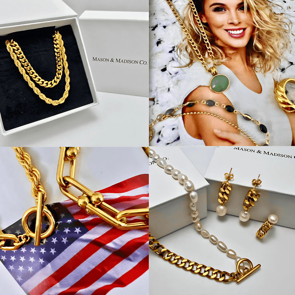 Gold Chain Necklace for Women Best Trending Birthday Wedding Gift Mom Wife Holiday