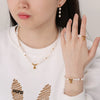 1# BEST Gold Pearl Chain Drop Earrings Jewelry Gift for Women | #1 Best Most Top Trendy Trending Aesthetic Yellow Gold Pearl Chain Earrings Jewelry Gift for Women, Girls, Girlfriend, Mother, Wife, Ladies | Mason & Madison Co.