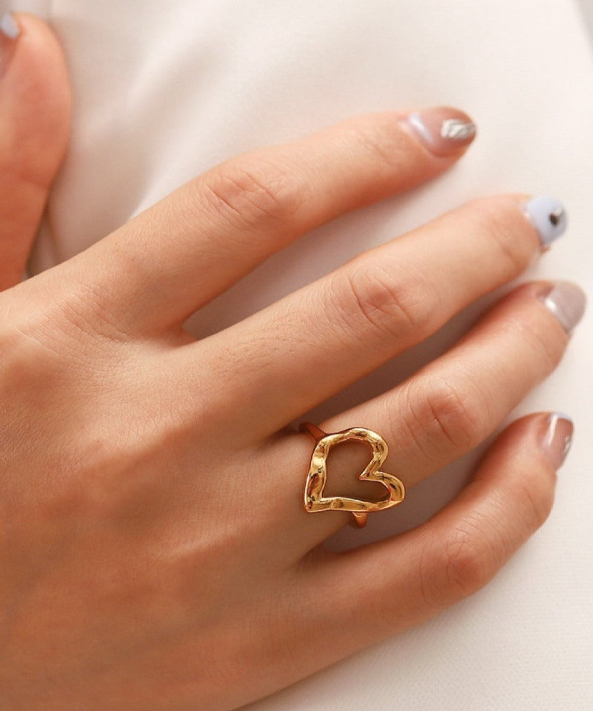 18K Gold Heart Ring Women’s Best Trending Gift for Lady Girl Mother Wife,Birthday Travel Vacation Bridal Wedding Party Daily Office Work School,Spring Summer Fall Winter Holiday Sale,Mason & Madison Co.
