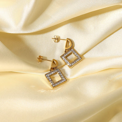 1# BEST Gold Diamond Drop Earrings Jewelry Gift for Women | #1 Best Most Top Trendy Trending Aesthetic Yellow Gold Diamond Drop Earrings Jewelry Gift for Women, Girls, Girlfriend, Mother, Wife, Daughter, Ladies | Mason & Madison Co.
