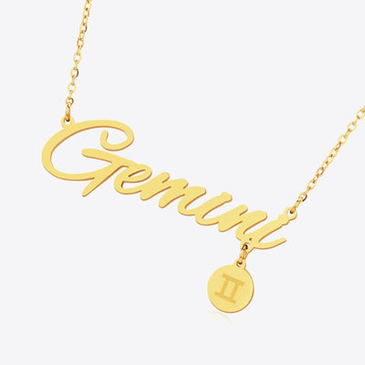 #1 Best Trendy Gold Zodiac Constellation Pendant Necklace Gift for Women | Best Trending Aesthetic Yellow Gold Zodiac Constellation Pendant Necklace Jewelry Gift for Women, Mother, Wife | Mason & Madison Co.