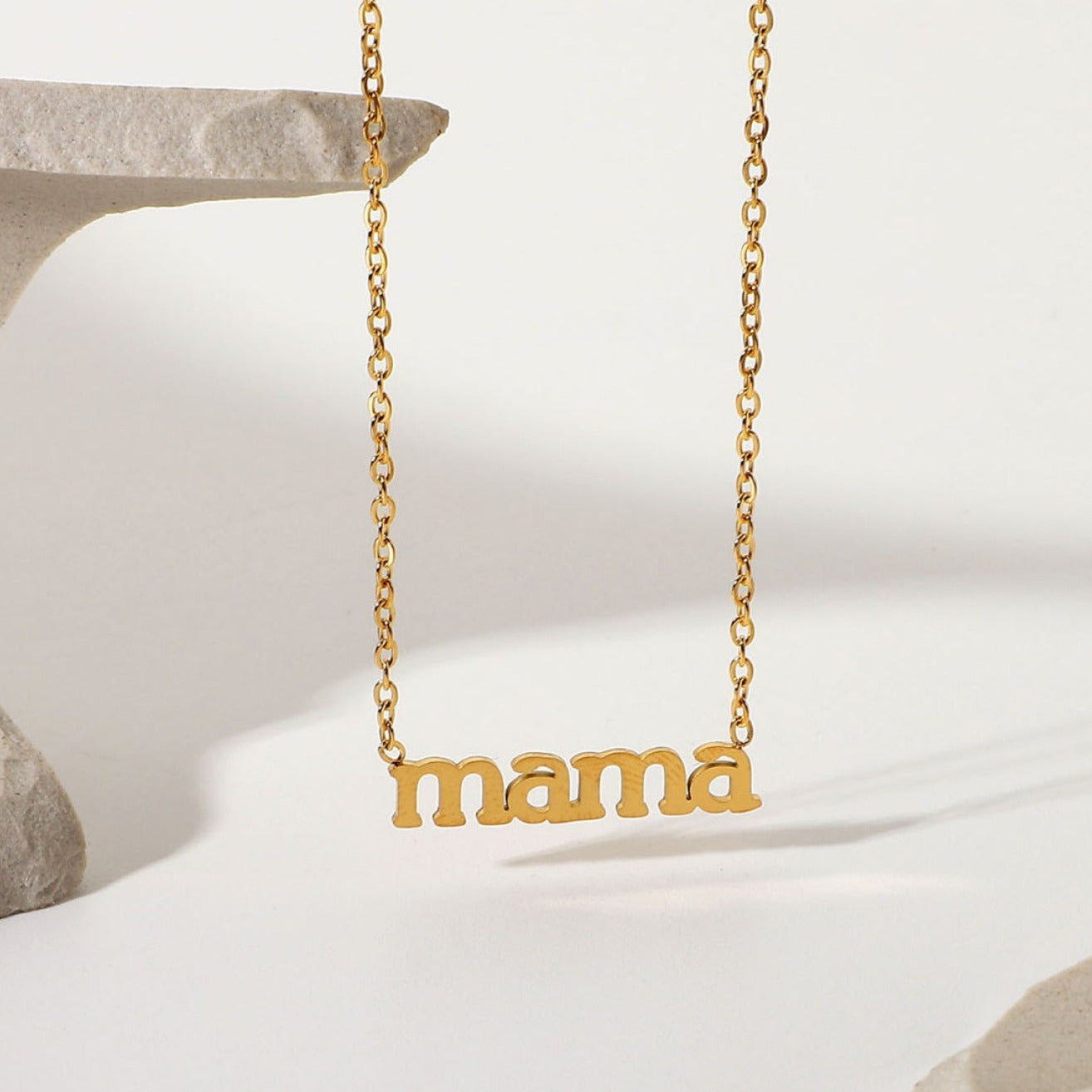 1# BEST Gold Mama Pendant Necklace Jewelry Gift for Women | #1 Best Most Top Trendy Trending Aesthetic Yellow Gold Mama Letter Pendant Necklace Jewelry Gift for Women, Girls, Girlfriend, Mother, Wife, Daughter, Ladies | Mason & Madison Co.