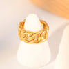 1# BEST Gold Chain Ring Jewelry Gift for Women | #1 Best Most Top Trendy Trending Aesthetic Yellow Gold Curb Chain Ring Jewelry Gift for Women, Mother, Wife, Ladies | Mason & Madison Co.