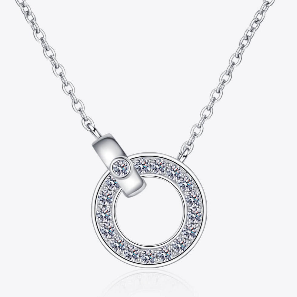 1# BEST Silver Diamond Circle Pendant Necklace Jewelry Gift for Women | #1 Best Most Top Trendy Trending Aesthetic Silver Diamond Pendant Necklace Jewelry Gift for Women, Mother, Wife. Mason & Madison Co. 