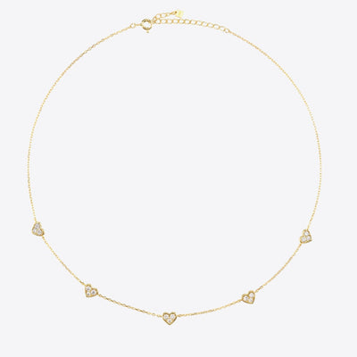 1# BEST Gold Diamond Chain Necklace Gift for Women | #1 Best Most Top Trendy Trending Aesthetic Yellow Gold Heart Diamond Chain Necklace Jewelry Gift for Women, Girls, Girlfriend, Mother, Wife, Ladies | Mason & Madison Co.