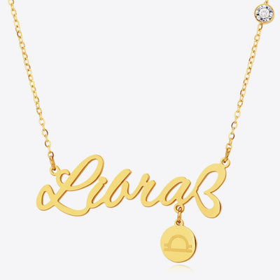 #1 Best Trendy Gold Zodiac Constellation Pendant Necklace Gift for Women | Best Trending Aesthetic Yellow Gold Zodiac Constellation Pendant Necklace Jewelry Gift for Women, Mother, Wife | Mason & Madison Co.