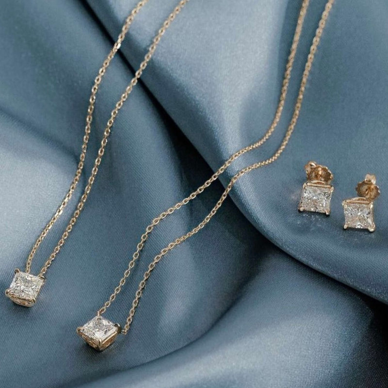 1# BEST Gold Diamond Earrings Jewelry Gift for Women | #1 Best Most Top Trendy Trending Aesthetic Yellow Gold Cubic Diamond Stud Earrings Jewelry Gift for Women, Girls, Girlfriend, Mother, Wife, Ladies | Mason & Madison Co.
