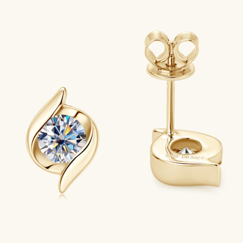 1# BEST Gold Diamond Earrings Jewelry Gift for Women | #1 Best Most Top Trendy Trending Aesthetic Yellow Gold Diamond Stud Earrings Jewelry Gift for Women, Girls, Girlfriend, Mother, Wife, Ladies | Mason & Madison Co.