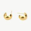 1# BEST Gold C-Hoop Stud Earrings Jewelry Gift for Women | #1 Best Most Top Trendy Trending Aesthetic Yellow Gold C Hoop Stud Earrings Jewelry Gift for Women, Girls, Girlfriend, Mother, Wife, Ladies | Mason & Madison Co.
