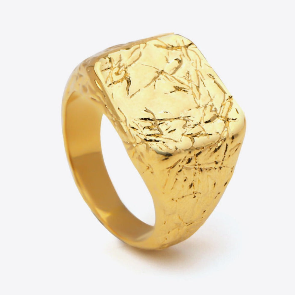 1# BEST Gold Ring Jewelry Gift for Women | #1 Best Most Top Trendy Trending Aesthetic Yellow Gold Textured Ring Jewelry Gift for Women, Girls, Girlfriend, Mother, Wife, Daughter, Ladies | Mason & Madison Co.