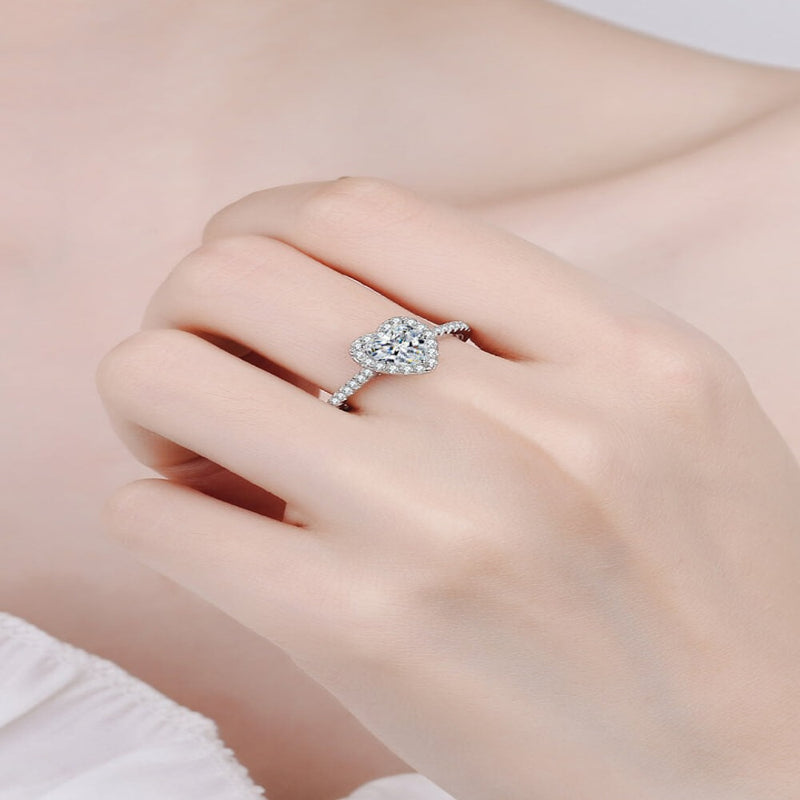 1# BEST Diamond Heart Ring Jewelry Gift for Women | #1 Best Most Top Trendy Trending Heart Diamond Ring Jewelry Gift for Women, Girls, Girlfriend, Mother, Wife, Daughter | Mason & Madison Co.