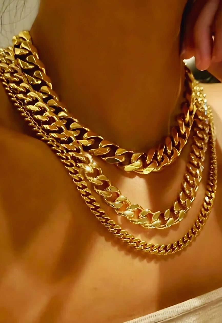 18K Gold Necklaces Women's, Best Trending Trendy Gold Necklaces