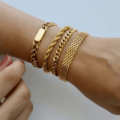 Best Gold Bracelet Jewelry Gift | Best Aesthetic Yellow Gold Chain Bracelet Jewelry Gift for Women, Girls, Girlfriend, Mother, Wife, Daughter | Mason & Madison Co.