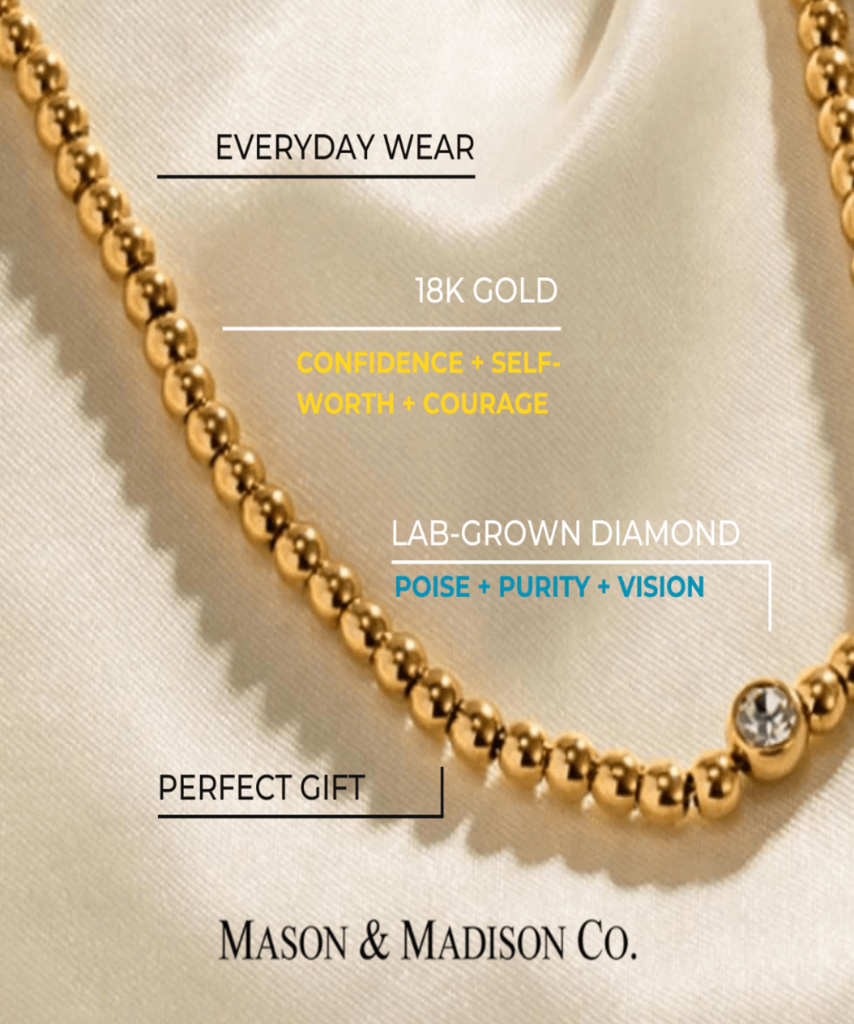 18K Gold Chain Necklace, Best Trending Trendy Gold Chain Necklace Gift for Women, Lady, Mother, Wife.