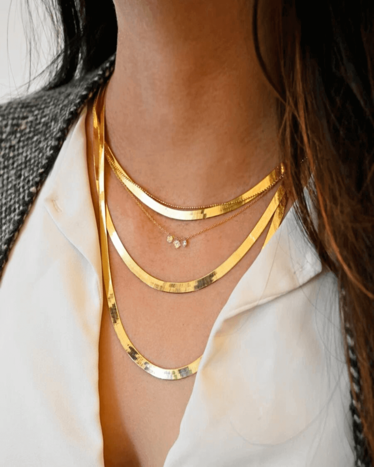 18K Layered Gold Chain Necklace Women’s Best Trending Gift for Lady Girl Mother Wife,Birthday Travel Vacation Bridal Wedding Party Daily Office Work School,Spring Summer Fall Winter Holiday Sale,Mason & Madison Co.