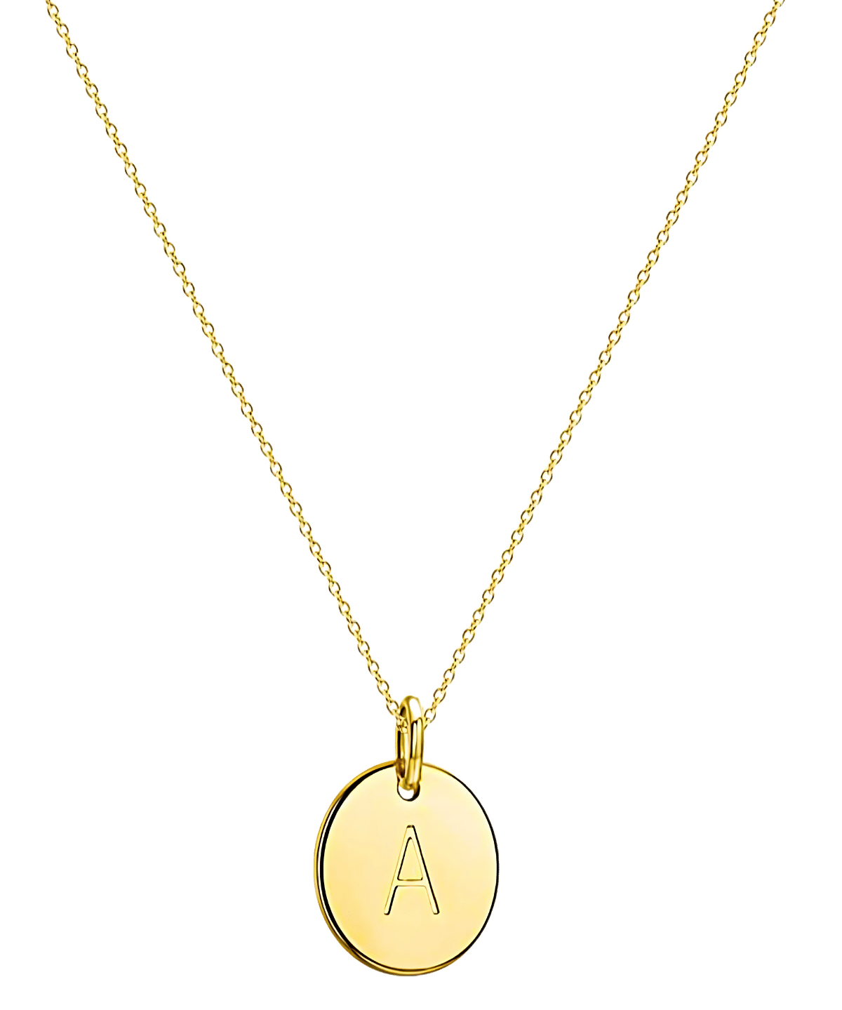 18K Gold Letter Necklace, Best Trending Trendy Gold Letter Necklace Gift for Women, Lady, Mother, Wife.