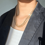 18K Diamond Gold Chain Necklace Women’s Best Trending Gift for Lady Girl Mother Wife,Birthday Travel Vacation Bridal Wedding Party Daily Office Work School,Spring Summer Fall Winter Holiday Sale,Mason & Madison Co.