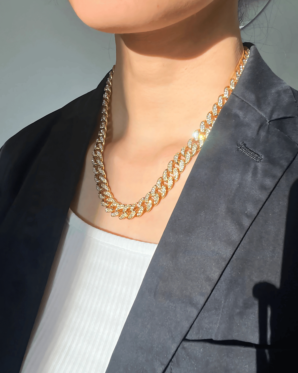 18K Diamond Gold Chain Necklace Women’s Best Trending Gift for Lady Girl Mother Wife,Birthday Travel Vacation Bridal Wedding Party Daily Office Work School,Spring Summer Fall Winter Holiday Sale,Mason & Madison Co.