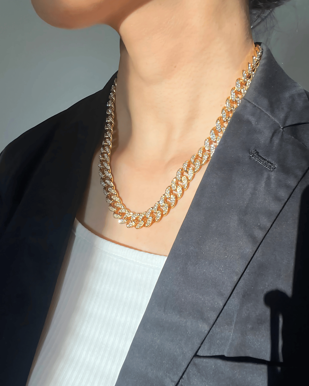 18K Diamond Gold Chain Necklace Women’s Best Trending Gift for Lady Girl Mother Wife,Birthday Travel Vacation Bridal Wedding Party Daily Office Work School,Spring Summer Fall Winter Holiday Sale,Mason & Madison Co.