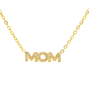 18K Diamond Mom Necklace Women’s Best Trending Gift for Lady Girl Mother Wife,Birthday Travel Vacation Bridal Wedding Party Daily Office Work School,Spring Summer Fall Winter Holiday Sale,Mason & Madison Co.