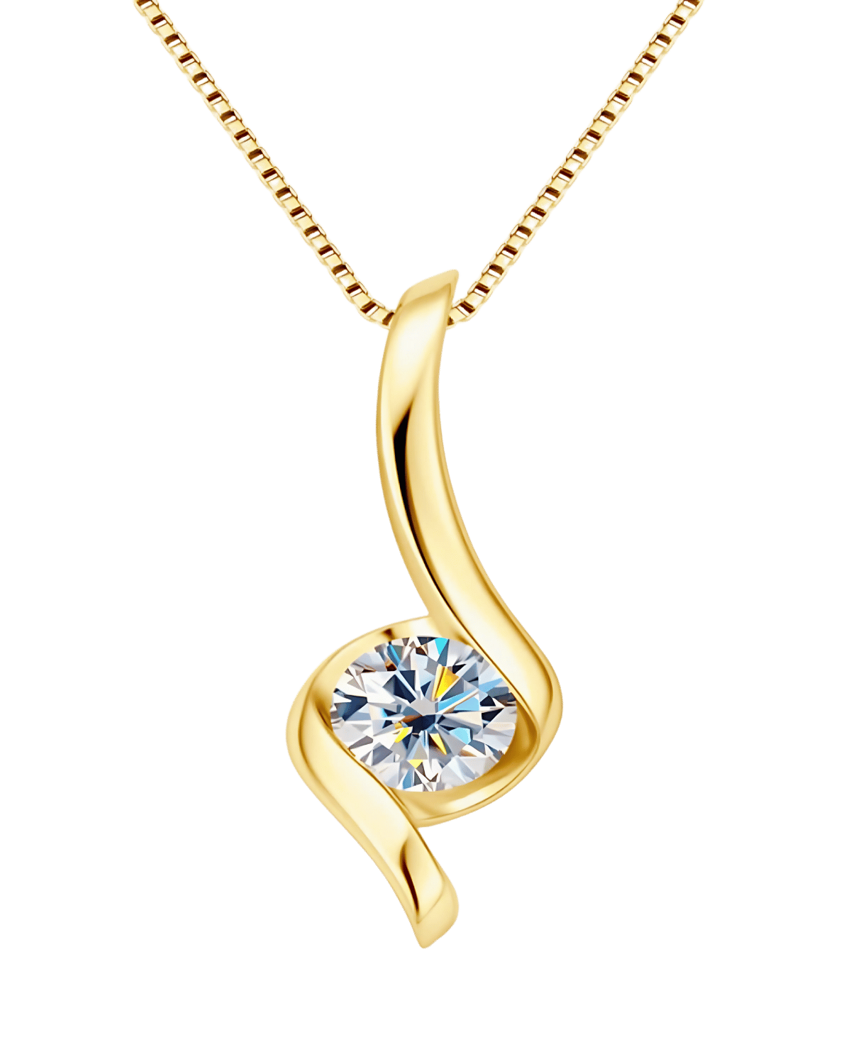 18K Diamond Necklace, Best Trending Trendy Gold Diamond Necklace Gift for Women, Lady, Mother, Wife.