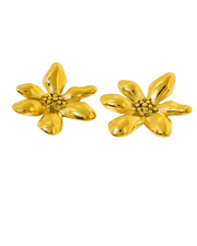 18K Gold Flower Stud Earrings Women’s Best Trending Gift for Lady Girl Mother Wife,Birthday Travel Vacation Bridal Wedding Party Daily Office Work School,Spring Summer Fall Winter Holiday Sale,Mason & Madison Co.