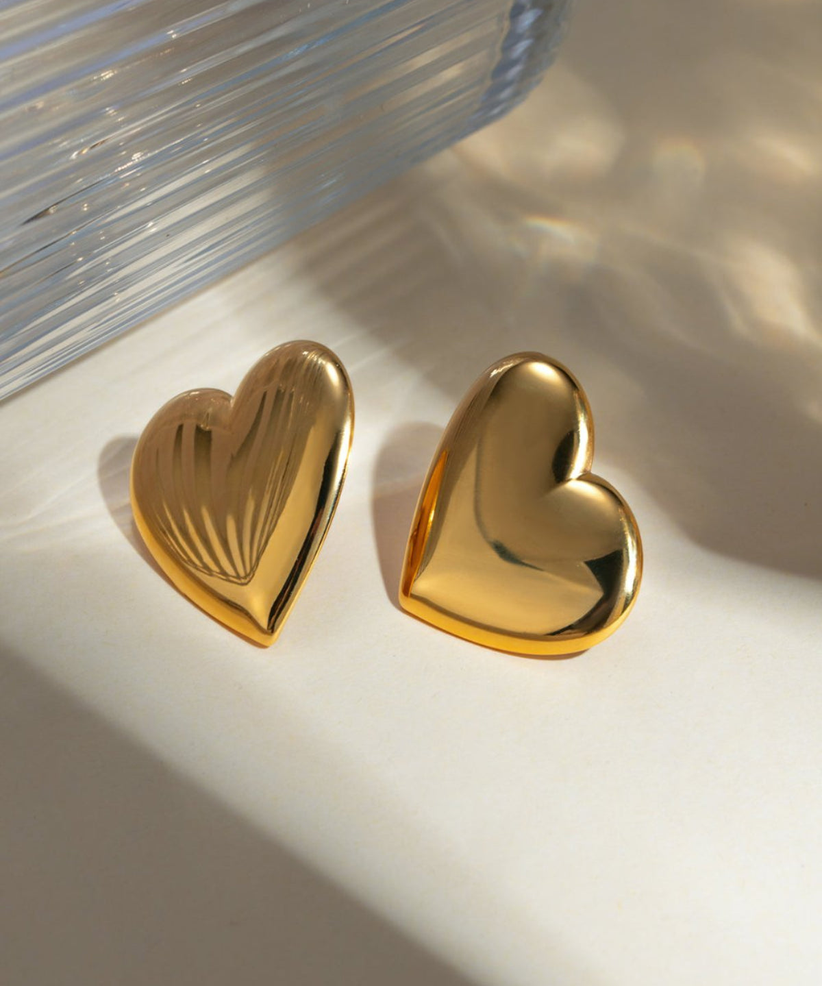 18K Gold Heart Stud Earrings Women’s Best Trending Gift for Lady Girl Mother Wife,Birthday Travel Vacation Bridal Wedding Party Daily Office Work School,Spring Summer Fall Winter Holiday Sale,Mason & Madison Co.