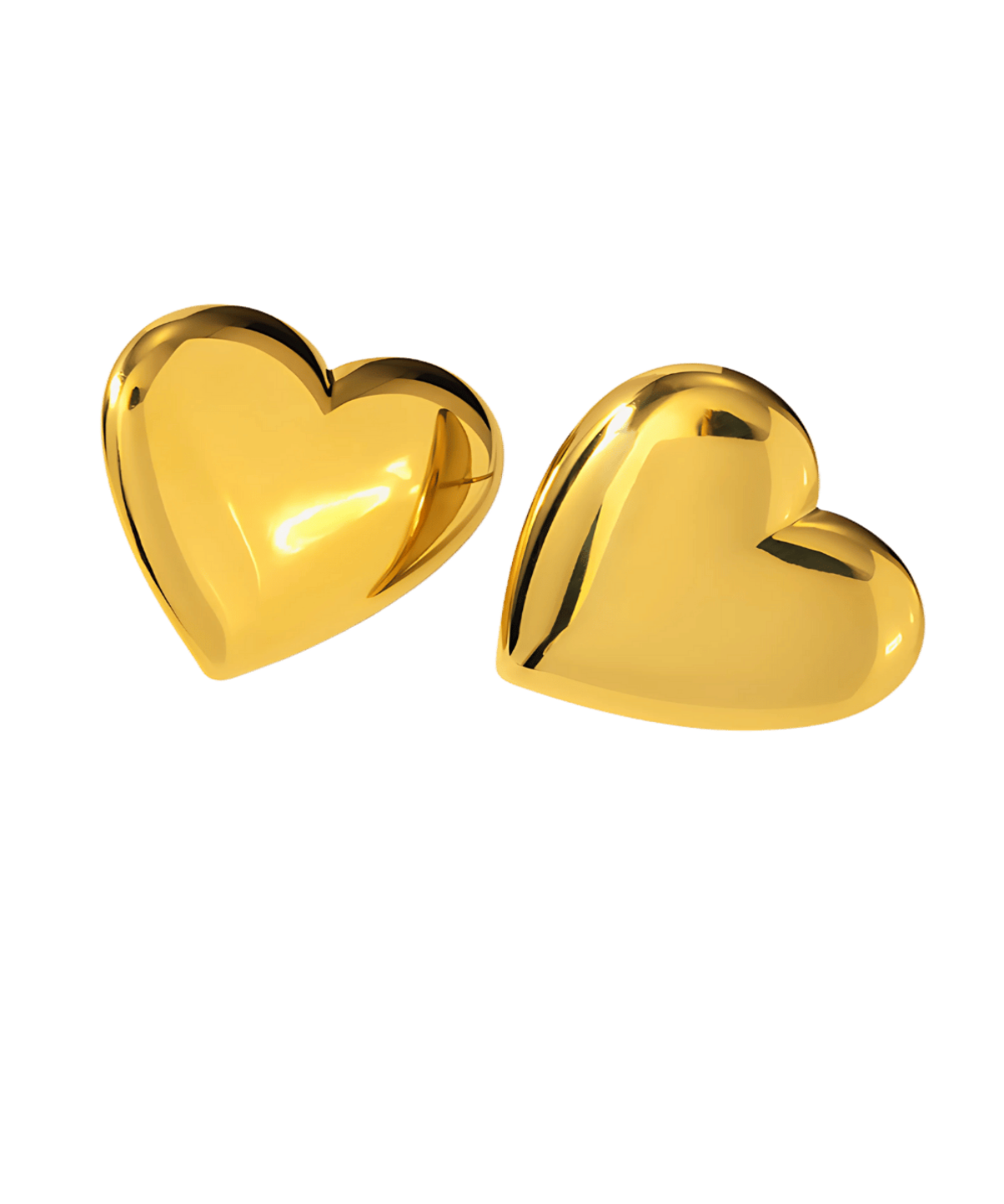 18K Gold Heart Stud Earrings Women’s Best Trending Gift for Lady Girl Mother Wife,Birthday Travel Vacation Bridal Wedding Party Daily Office Work School,Spring Summer Fall Winter Holiday Sale,Mason & Madison Co.