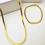18K Gold Snake Chain Necklace Bracelet Women’s Best Trending Gift for Lady Girl Mother Wife,Birthday Travel Vacation Bridal Wedding Party Daily Office Work School,Spring Summer Fall Winter Holiday Sale,Mason & Madison Co.
