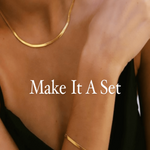 18K Gold Snake Chain Necklace Bracelet Women’s Best Trending Gift for Lady Girl Mother Wife,Birthday Travel Vacation Bridal Wedding Party Daily Office Work School,Spring Summer Fall Winter Holiday Sale,Mason & Madison Co.