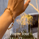 18K Gold Chain Bracelet, Best Trending Gold Chain Bracelet Gift for Women, Lady, Mother, Wife, Mason & Madison Co.