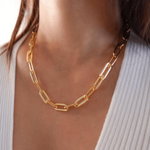 18K Gold Link Chain Necklace Women’s Best Trending Gift for Lady Girl Mother Wife,Birthday Travel Vacation Bridal Wedding Party Daily Office Work School,Spring Summer Fall Winter Holiday Sale,Mason & Madison Co.