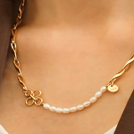 18K Pearl Chain Necklace Women’s Best Trending Gift for Lady Girl Mother Wife,Birthday Travel Vacation Bridal Wedding Party Daily Office Work School,Spring Summer Fall Winter Holiday Sale,Mason & Madison Co.