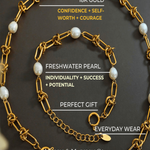 18K Pearl Chain Necklace Bracelet Women’s Best Trending Gift for Lady Girl Mother Wife,Birthday Travel Vacation Bridal Wedding Party Daily Office Work School,Spring Summer Fall Winter Holiday Sale,Mason & Madison Co.