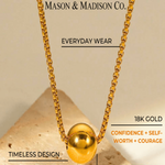 18K Gold Pendant Necklace Women’s Best Trending Gift for Lady Girl Mother Wife,Birthday Travel Vacation Bridal Wedding Party Daily Office Work School,Spring Summer Fall Winter Holiday Sale,Mason & Madison Co.