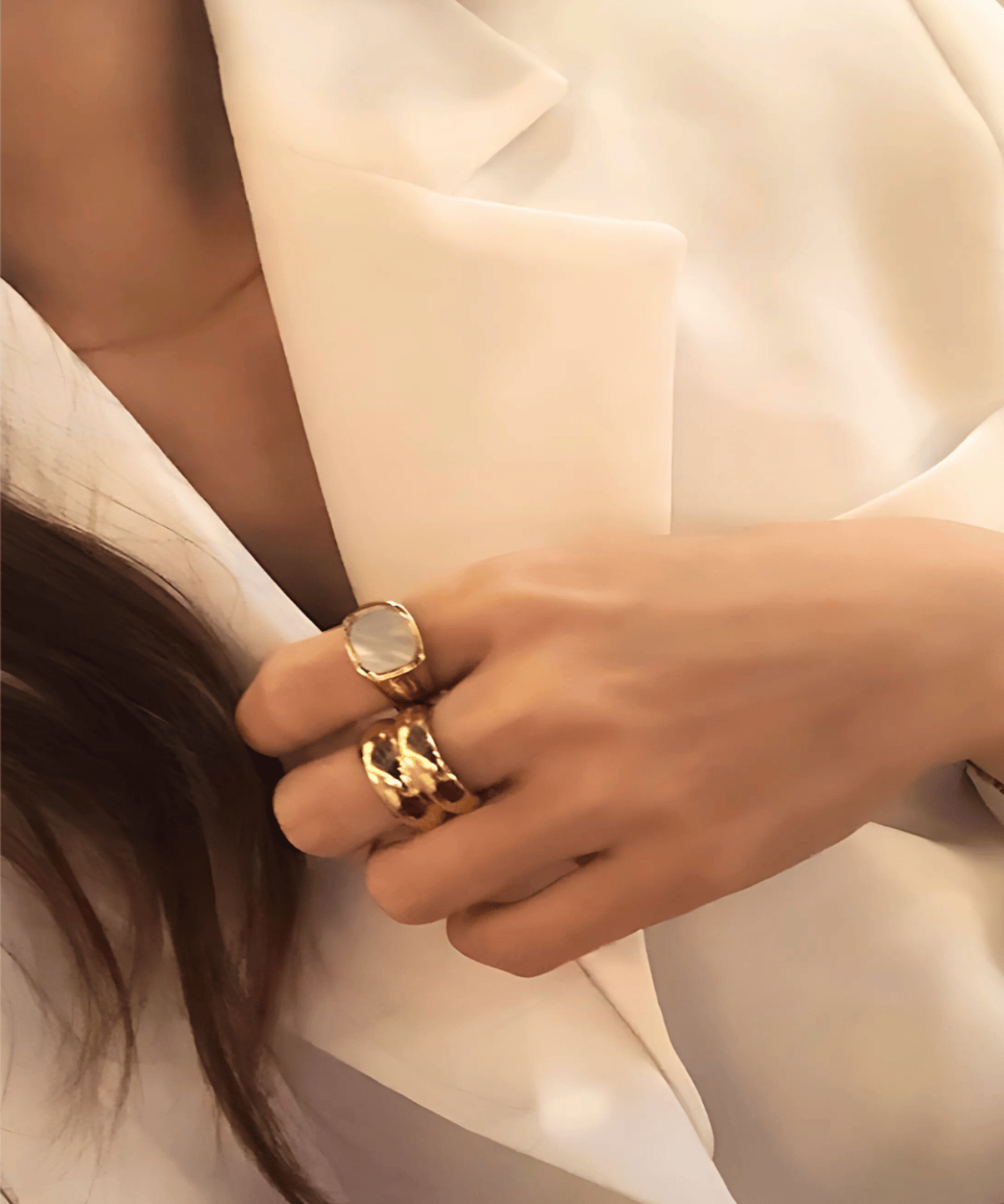 18K Best Trending Gold Ring Gift on Sale for Women, Lady, Mother, Wife