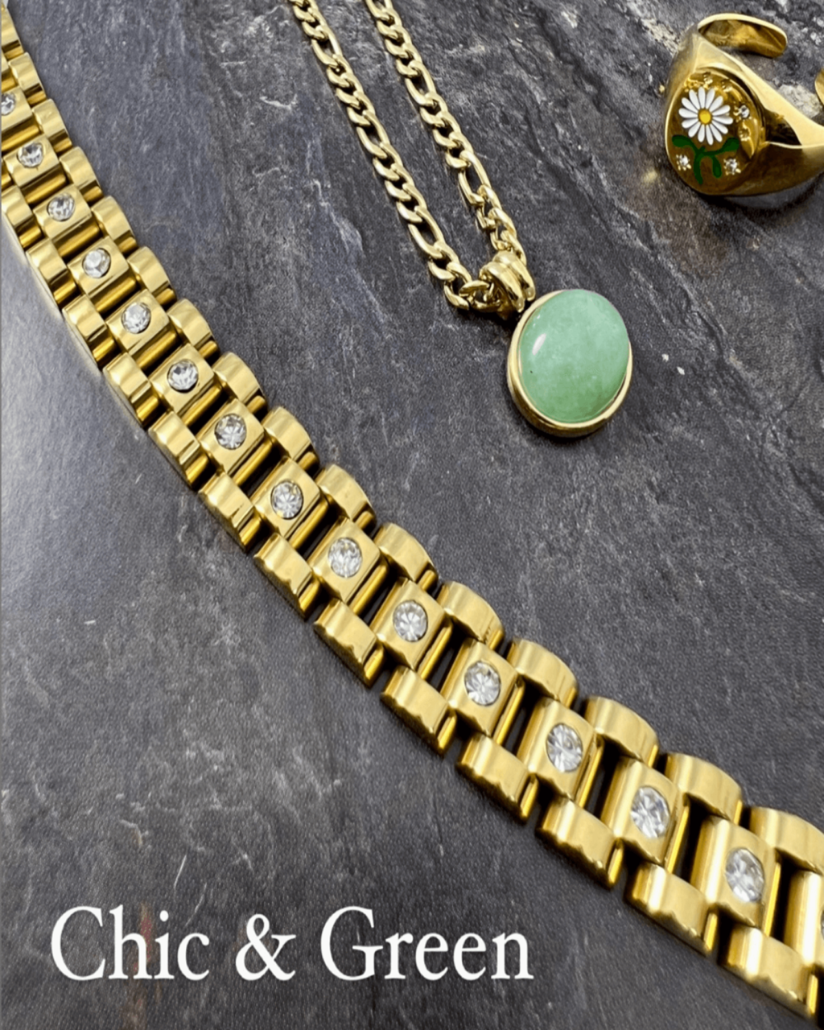 18K Jade Necklace, Best Trending Trendy Jade Necklace Gift for Women, Lady, Mother, Wife. 