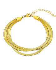 18K Gold Layered Chain Bracelet Women’s Best Trending Gift for Lady Girl Mother Wife,Birthday Travel Vacation Bridal Wedding Party Daily Office Work School,Spring Summer Fall Winter Holiday Sale,Mason & Madison Co.
