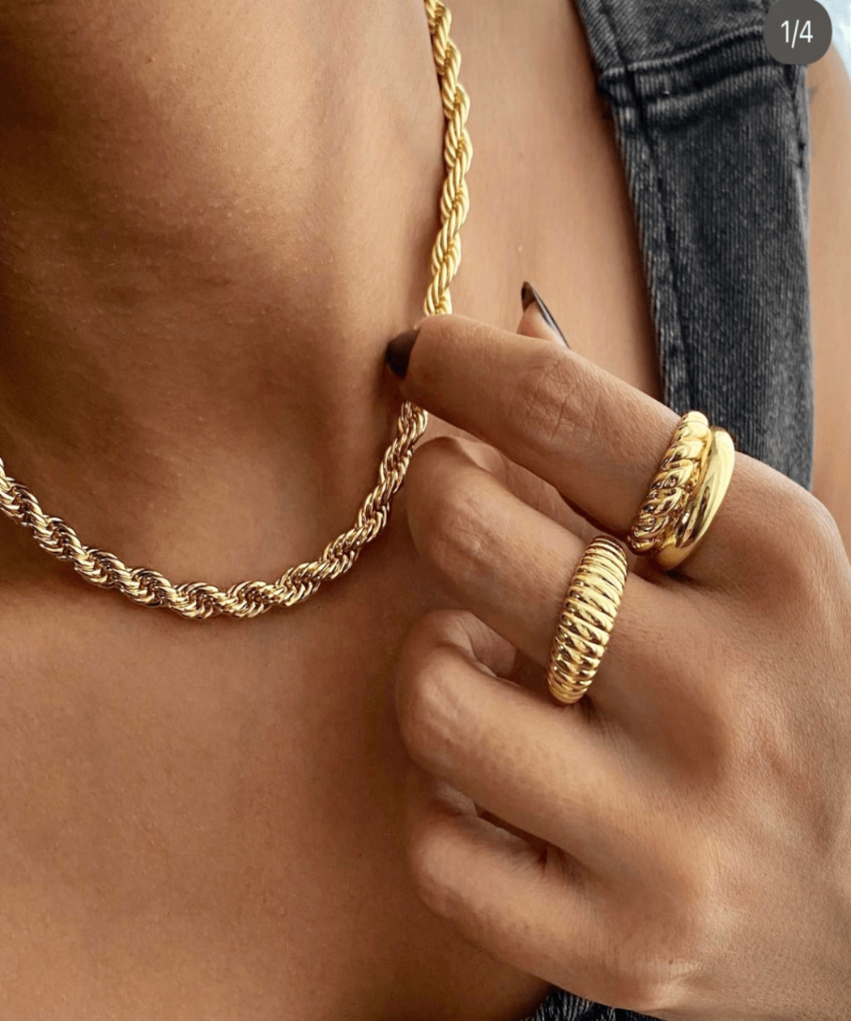 18K Gold Chain Necklace, Best Trending Gold Chain Necklace Gift for Women, Lady, Mother, Wife, Mason & Madison Co.
