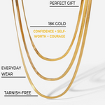 18K Gold Layered Chain Necklace Women’s Best Trending Gift for Lady Girl Mother Wife,Birthday Travel Vacation Bridal Wedding Party Daily Office Work School,Spring Summer Fall Winter Holiday Sale,Mason & Madison Co.