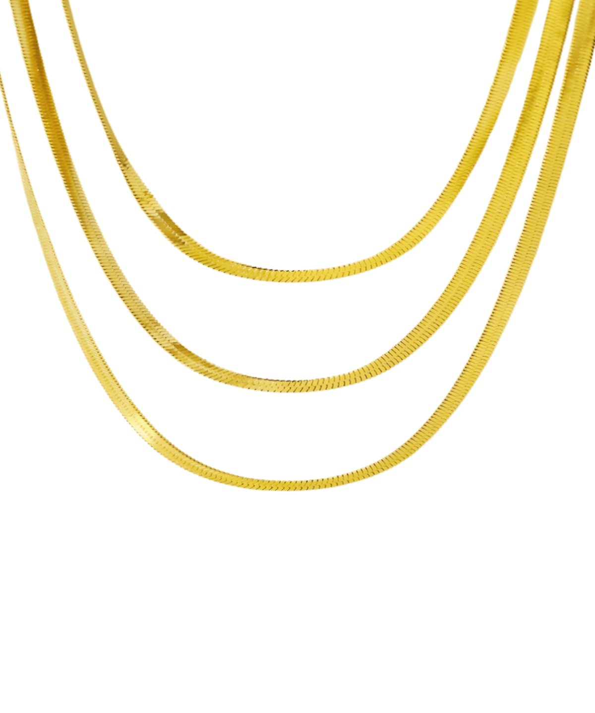 18K Best Trending Gold Layered Chain Necklace Gift on Sale for Women, Lady, Mother, Wife
