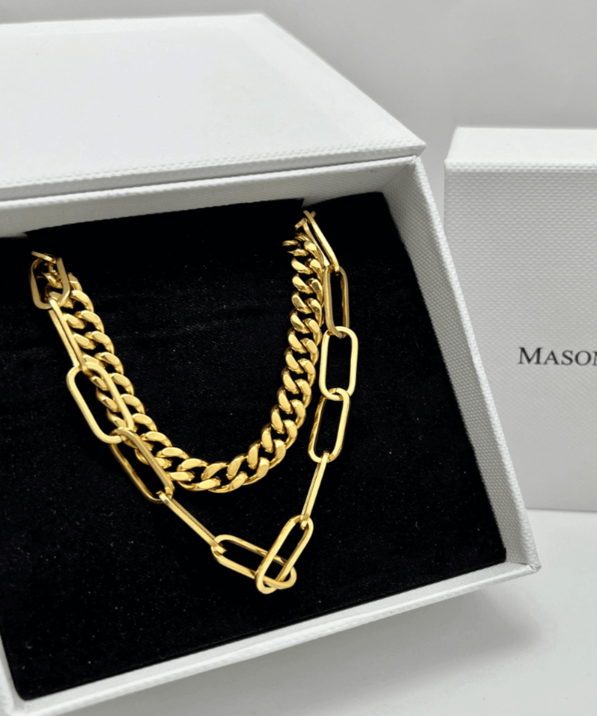 18K Layered Gold Chain Necklaces, Best Trending Trendy Layered Gold Chain Necklaces Gift for Women, Lady, Mother, Wife.
