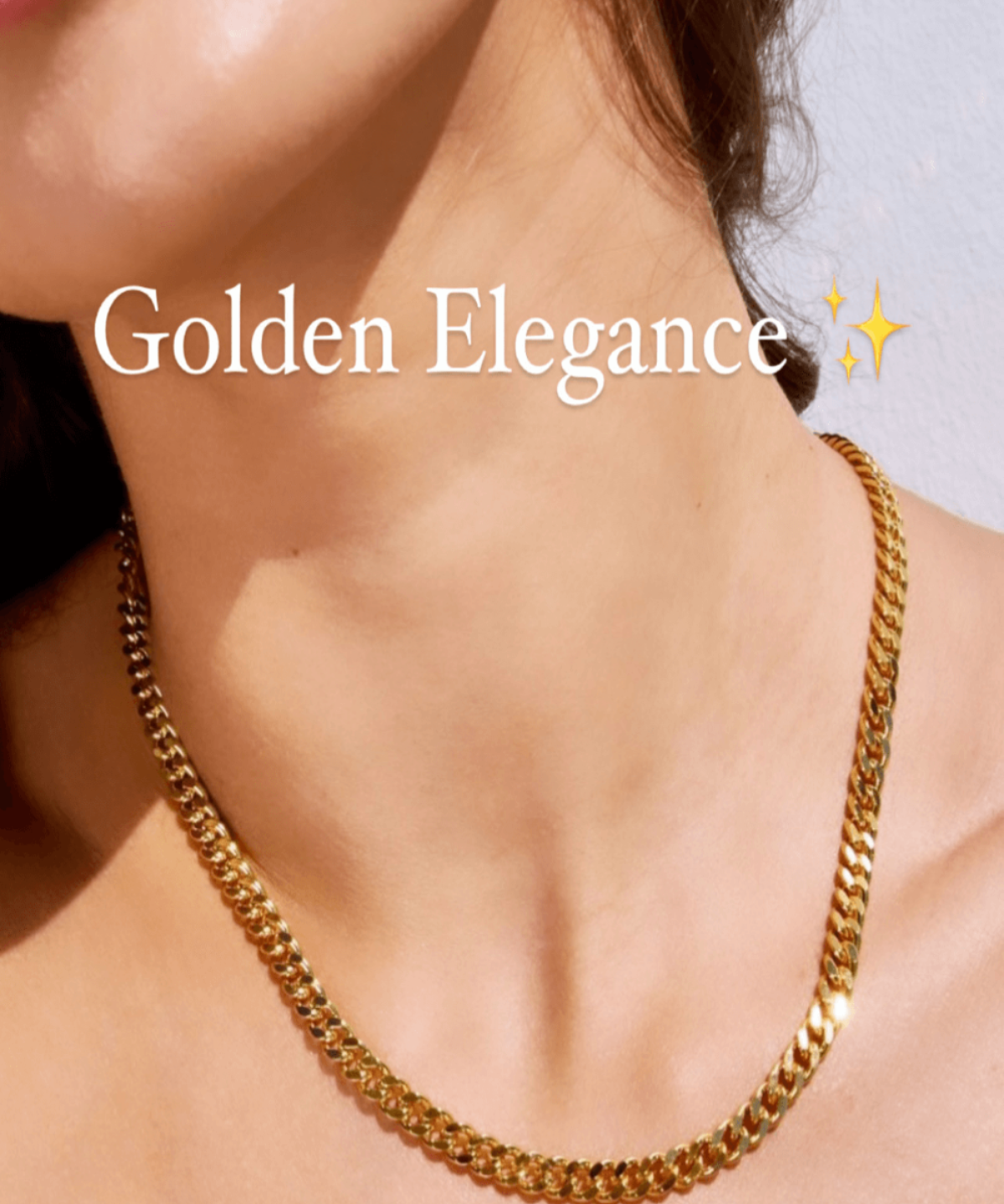 18K Gold Chain Necklace, Best Trending Trendy Gold Chain Necklace Gift for Women, Lady, Mother, Wife.