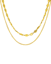18K Gold Layered Necklace Women’s Best Trending Gift for Lady Girl Mother Wife,Birthday Travel Vacation Bridal Wedding Party Daily Office Work School,Spring Summer Fall Winter Holiday Sale,Mason & Madison Co.